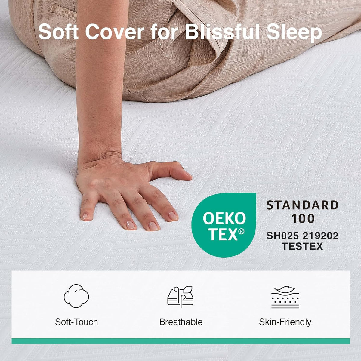 Novilla King Size Mattress - 10 Inch Gel Memory Foam for Pressure Relief & Cool Sleep | CertiPUR-US Certified