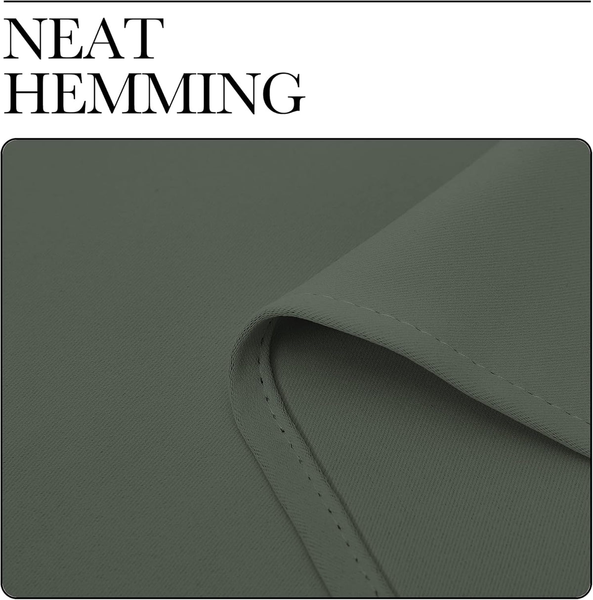 NICETOWN Blackout Curtain Panels - Thermal Insulated Solid Grommet Drapes | Dark Mallard, 42x50-Inch (1 Pair)