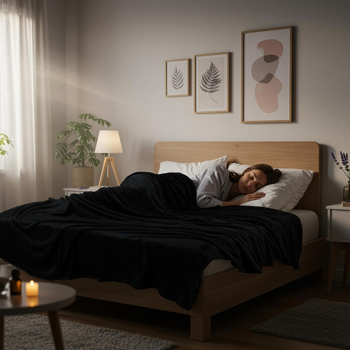 Utopia Bedding Fleece Blanket - King Size Black (90x102 Inches) | Ultra Soft, Warm & Cozy All-Season Decor