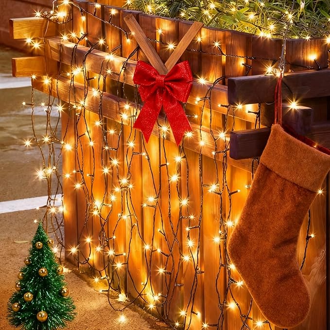 Smart Color Changing Christmas Lights, 66FT 200LEDs RGB-IC String Lights, 80+ Modes, Timer, Remote & App Control, Christmas Decorations for Xmas TreeIndoor Outdoor Holiday