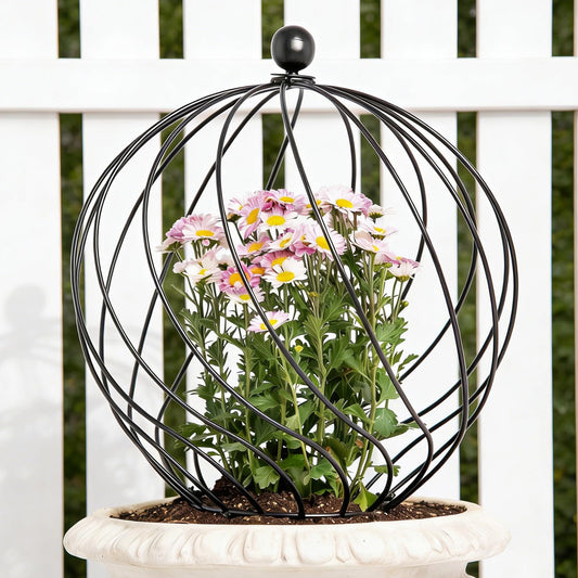 GOOOXIM 21” Garden Obelisk Trellis for Climbing Plants – Durable Metal with Corrosion-Resistant Finish, Ideal for Roses, Bougainvillea, Vines & Potted Plants – Stylish Addition to Your Garden Décor