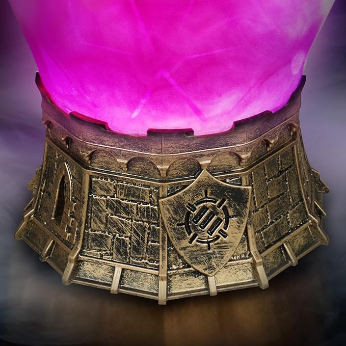 Enhance Gaming Sorcerer's Potion Light with Swirling Mystical Brew - Potion Bottle Mood Light Prop for Tabletop Game Immersion, Playroom, Desk Decor - Soft Glowing Whirling Potion (Purple Elixir)
