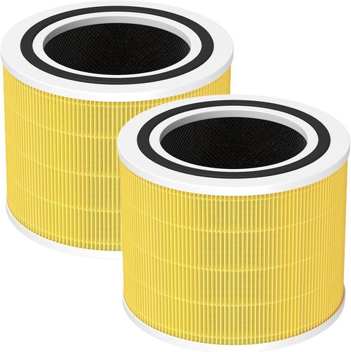 LEVOIT Core 200S Replacement HEPA Filter - 3-in-1 Air Purifier Filters, 2 Pack for Core 200S Models