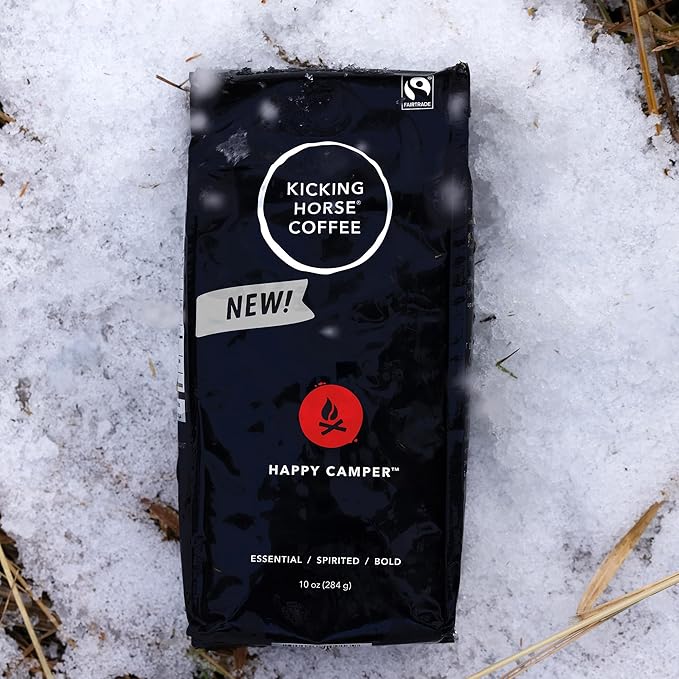Kicking Horse Happy Camper Ground Coffee,10 Ounce - Certified Organic,Fairtrade,Kosher Coffee,(Pack of 2)