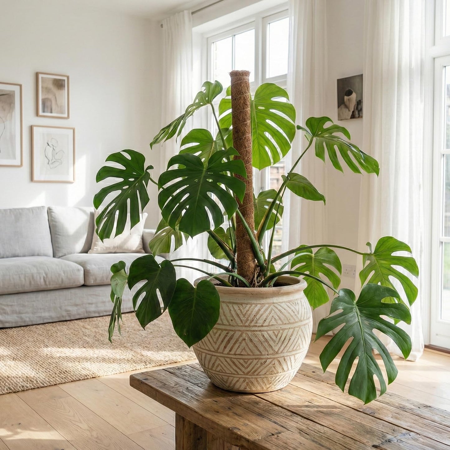 ragnaroc Monstera Deliciosa 2-4" 4ct – Live Plant for Indoor Outdoor Use, Garden & Landscaping – Live Arrival Guaranteed