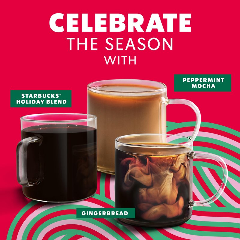 Starbucks K-Cup Coffee Pods, Medium Roast Coffee for Keurig Brewers, Holiday Blend, 100% Arabica, Limited Holiday Edition, 6 Boxes (60 Pods Total)