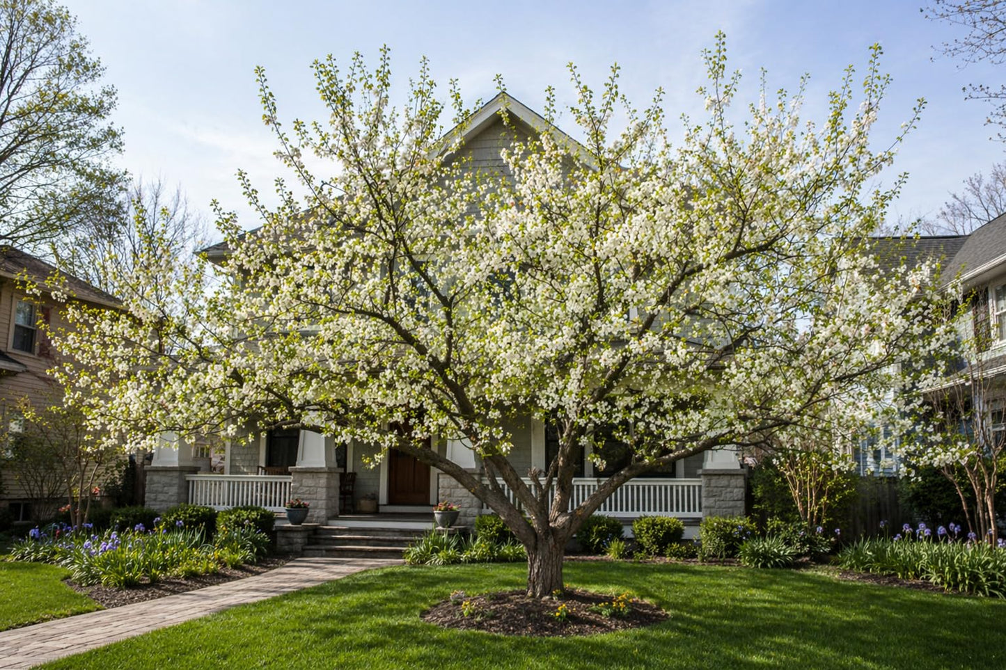 2 Chickasaw Plum Trees/Shrubs - 24-36" Tall Live Plants - Native Fruit Bushes - Prunus angustifolia - (2 Pack)