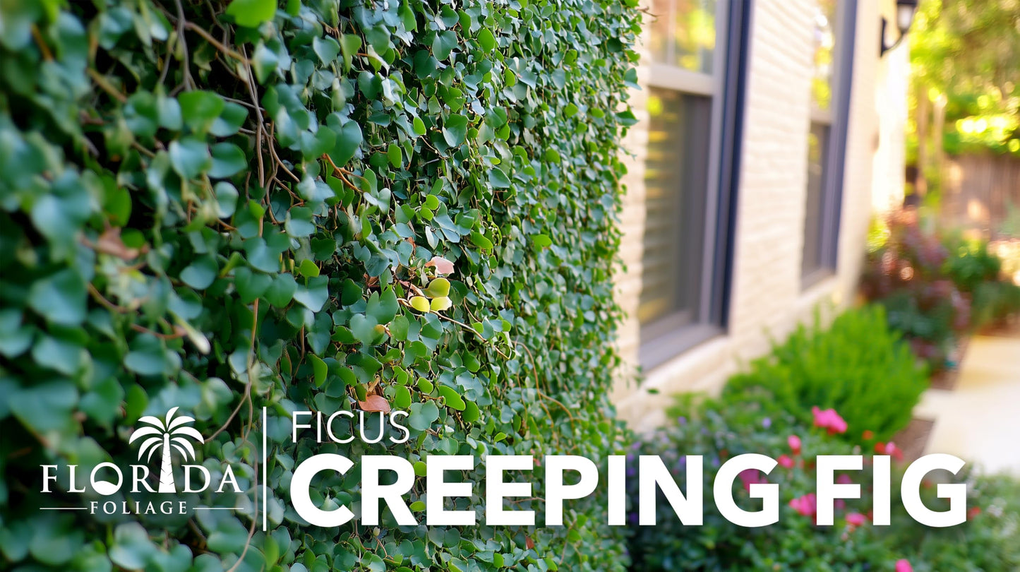 Creeping Fig Vine | 20 Live Plants | Ficus Pumila | Fast-Growing Ground Cover | Evergreen Climbing Vine for Walls & Trellises