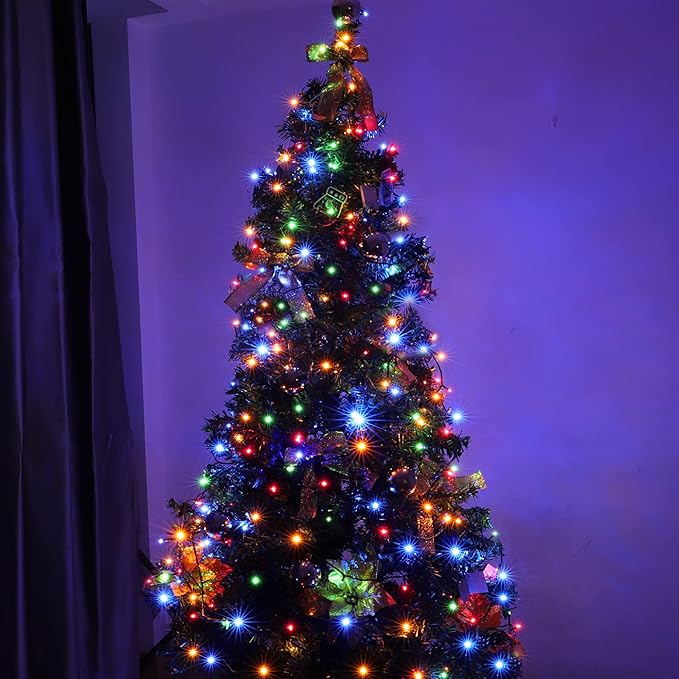 PMS 100-1000 LED Christmas Lights, Low Voltage Fairy String Lights with 8 Modes, Ideal for Xmax Tree, Garden, Home, Party, Halloween Festival Deco (Mixed-Color, 300 LEDs)