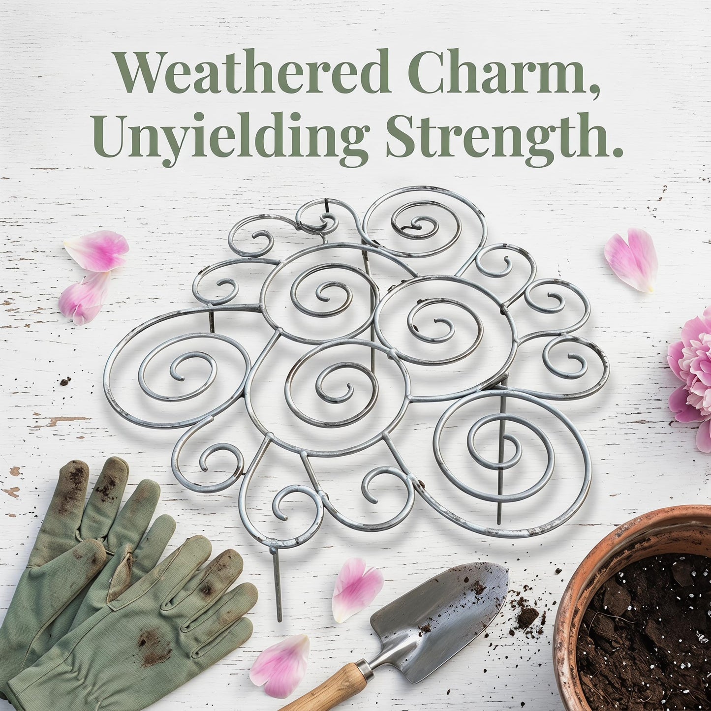 Peony Cages and Supports–Heavy Duty Metal Plant Support Ring for Garden, Grow Through Plant Support Stakes for Roses Hydrangeas, Outdoor Flower Cage with Weather-Resistant Iron Frame (2 pcs smal)
