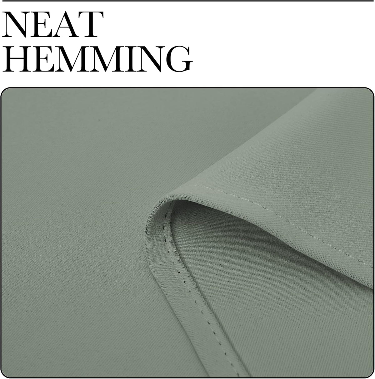 NICETOWN Blackout Curtains - Thermal Insulated Grommet Drapes for Office & Theater | Greyish Green, 84 Inches