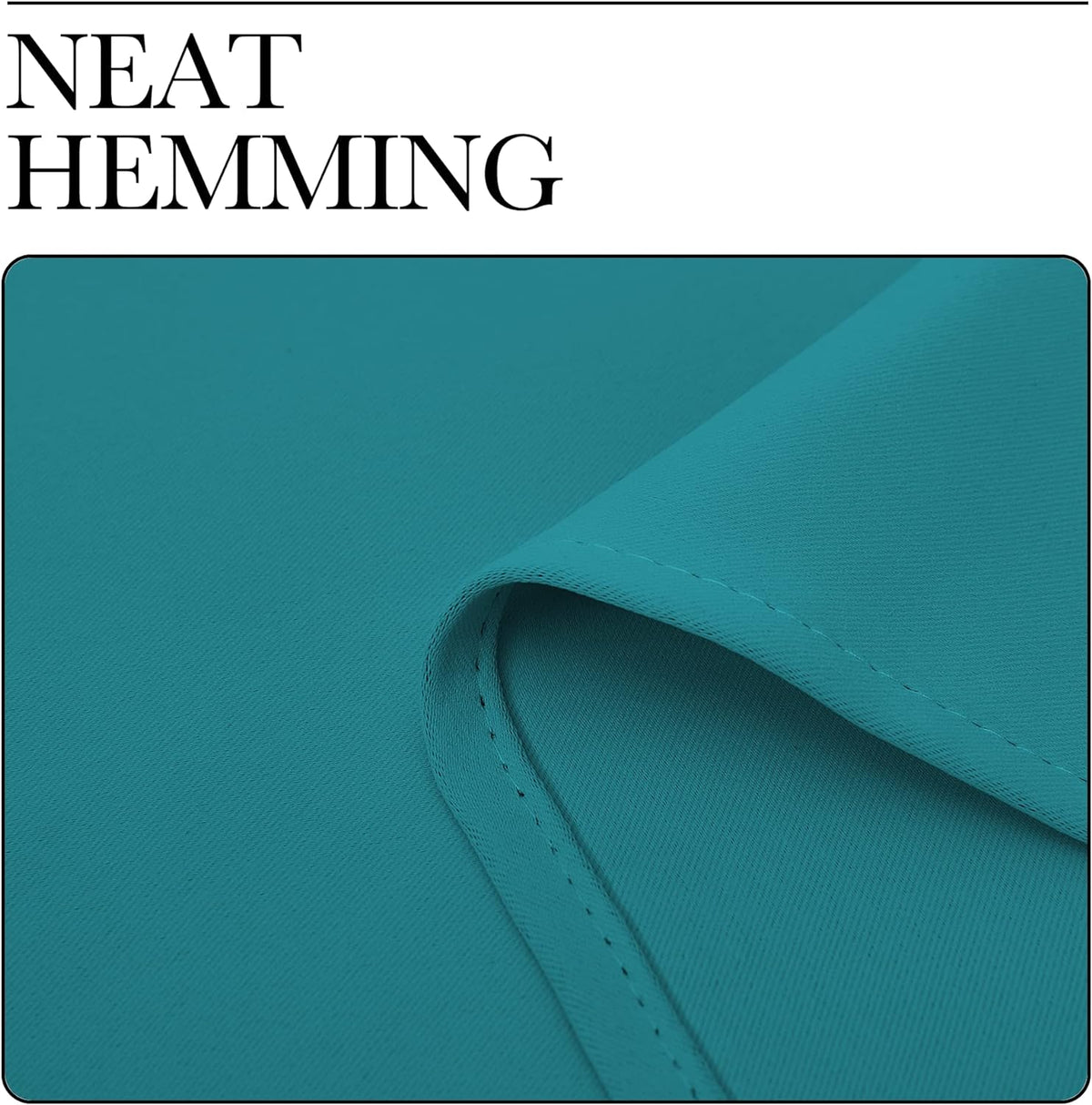 NICETOWN Blackout Curtains - Room Darkening Thermal Insulated Grommet Panels | 84 Inch, Peacock Teal, 2 Pieces