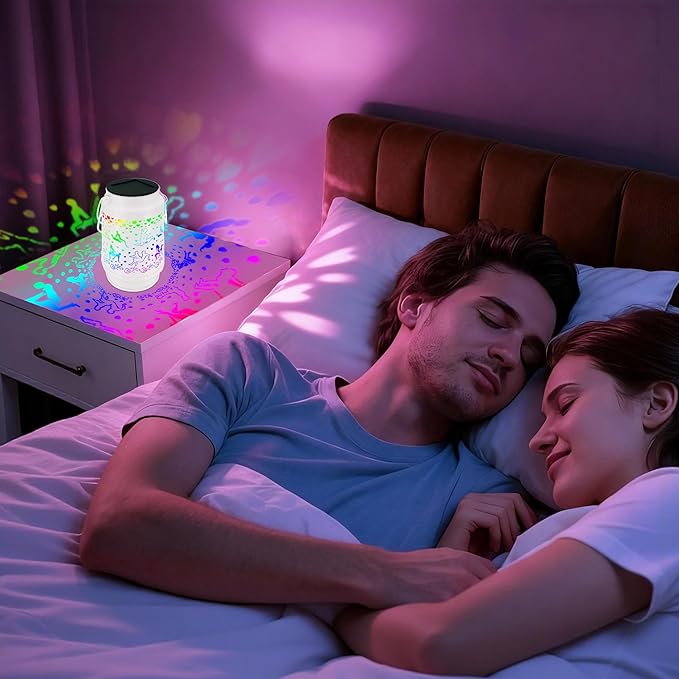 White Valentine's Day Gifts for Him Her Anniversary Couple Gift Rechargeable Lantern Lamp Night Light Gag Gifts for Women Men Girlfriend Boyfriend Husband Wife for Birthday Wedding Funny Present