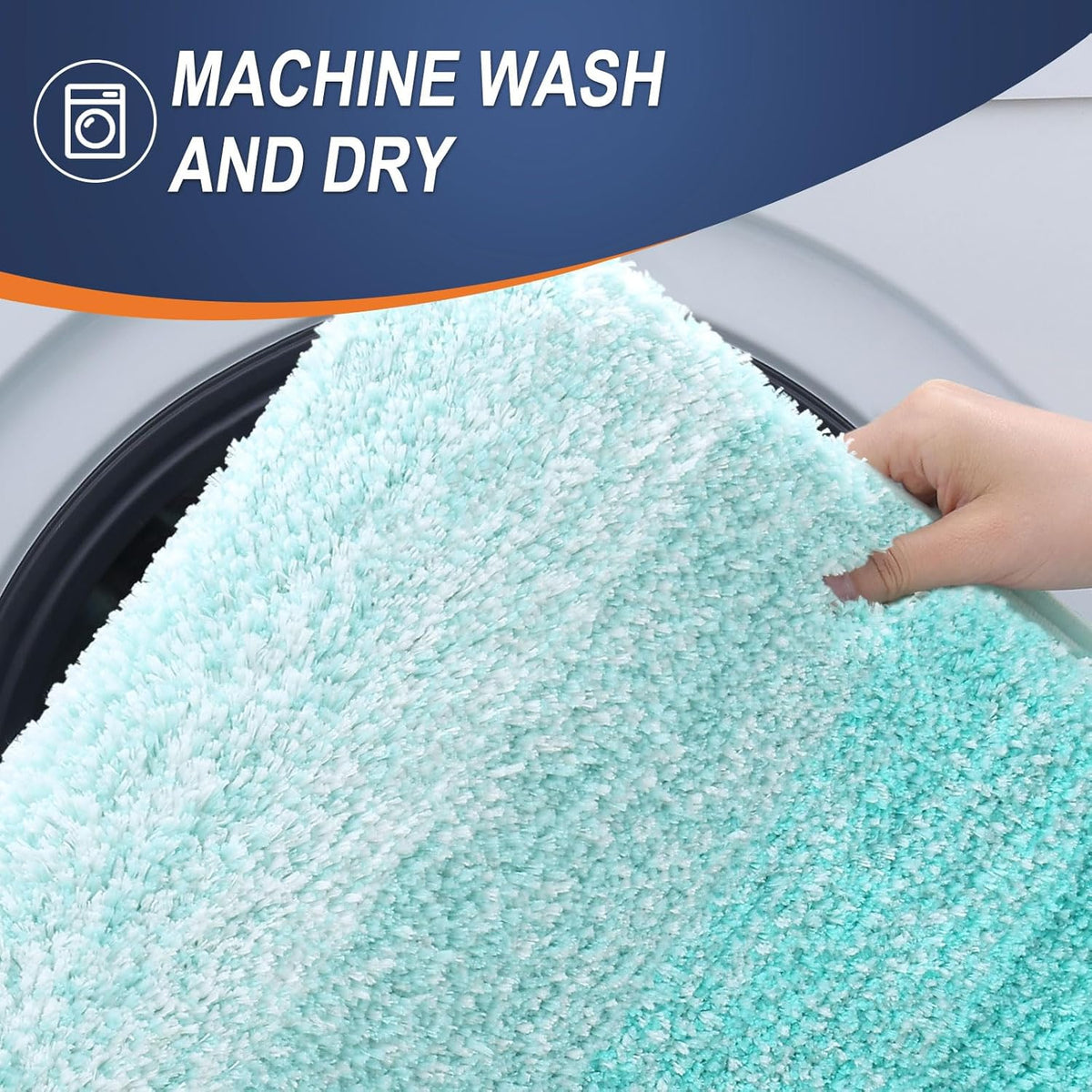 OLANLY Bath Rugs Mat - Extra Soft Microfiber with Rubber Backing | Quick Dry, Machine Washable, 30x20, Teal