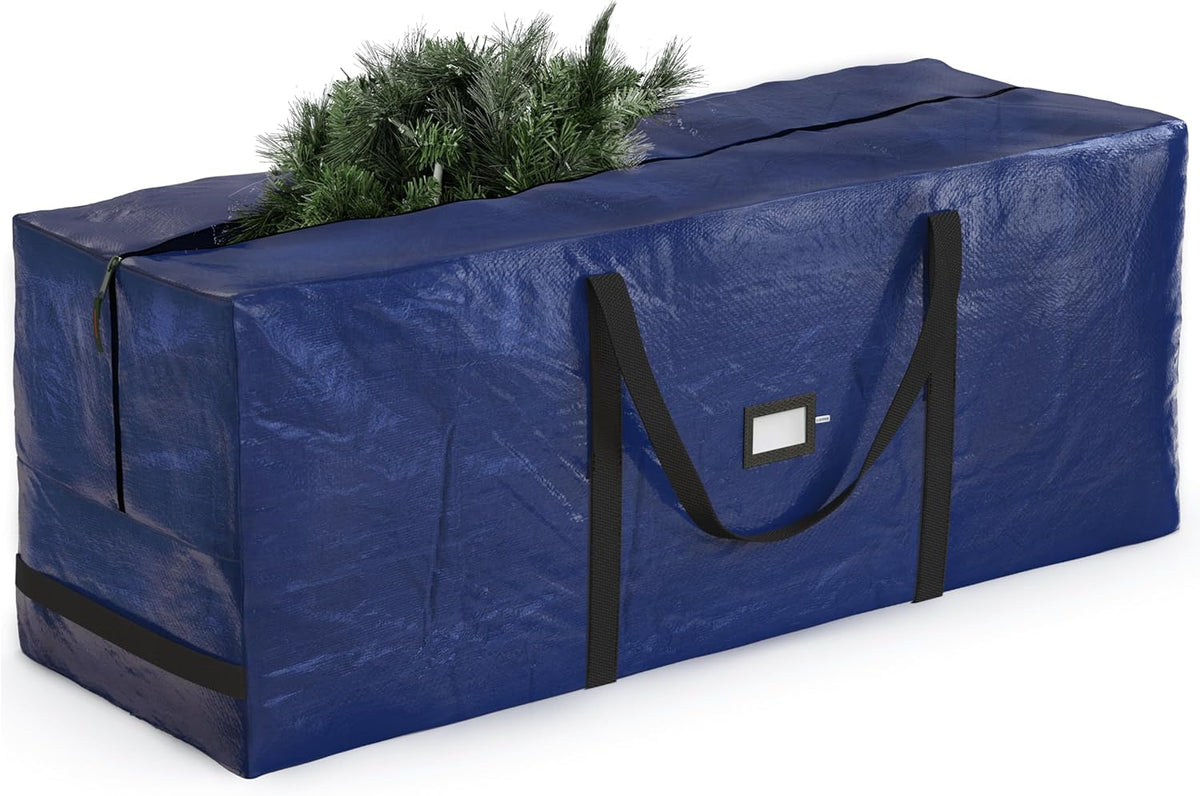 Zober Christmas Tree Storage Bag - Waterproof & Durable for 7.5 Ft Artificial Trees - Navy Blue