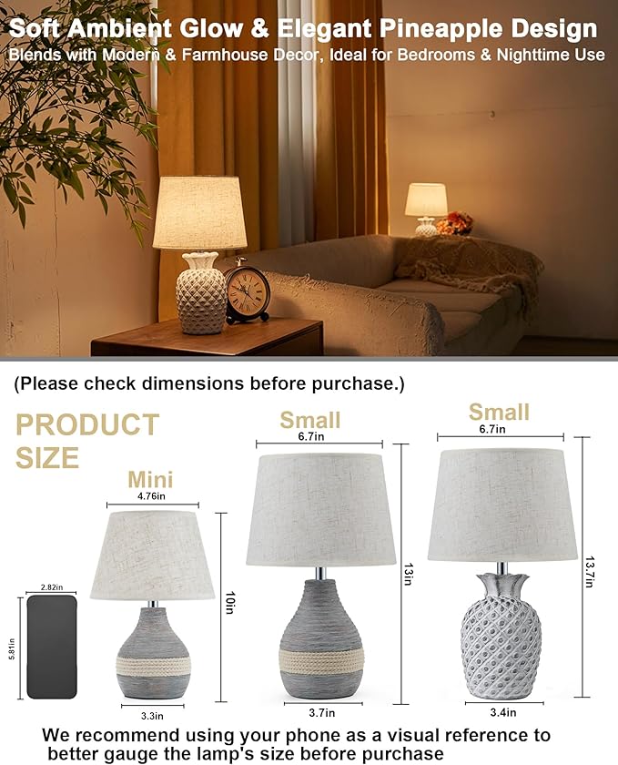 UMEXUS 13" Small Rechargeable Cordless Table Lamp, Remote Control Timer Dimmer, Battery Powered Color Changing Light, Nightstand Lamp for Bedroom Kitchen Living Room (Upgraded Ceramic Base)