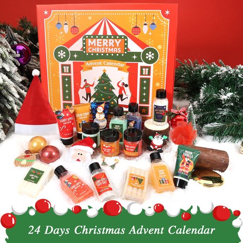 BFFLOVE 24-Piece Beauty Advent Calendar - 2025 Christmas Gifts for Women | Skincare Countdown Set