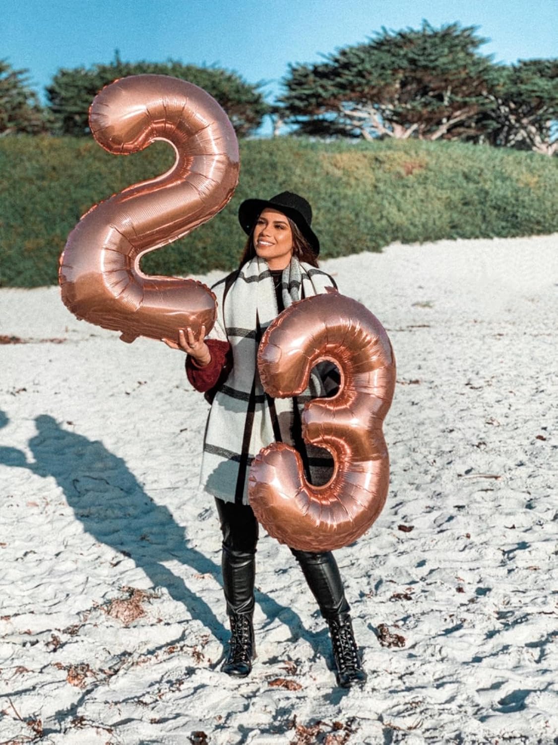 Numbers 26 Balloon - Rose Gold Digital Balloon for 26th Birthday Party | 40 Inch Decor for Engagements & Weddings