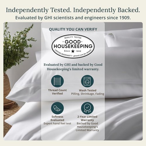 California Design Den King Size Cotton Sheet Set - 100% Soft, 400 TC, Award-Winning Sateen Finish | Floral White/Blue