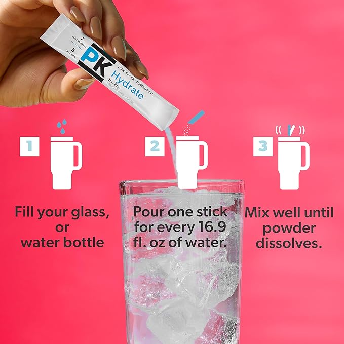 Pure Kick Hydration Singles To Go Drink Mix, Ice Pop, Includes 12 Boxes with 6 Packets in each Box, 72 Total Packets