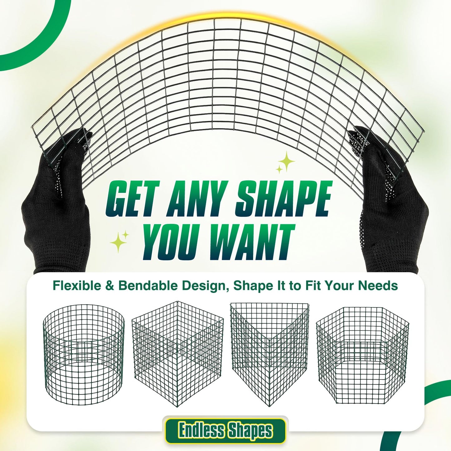 12 Pack 17" x 12" Tall Round Plant Cage - 36PCS Plant Support Cage Metal Wire Mesh Plant Protector for Outdoor Gardening Supplies Garden Protection Rabbits Chickens Ducks for Vegetables Flowers Shrubs