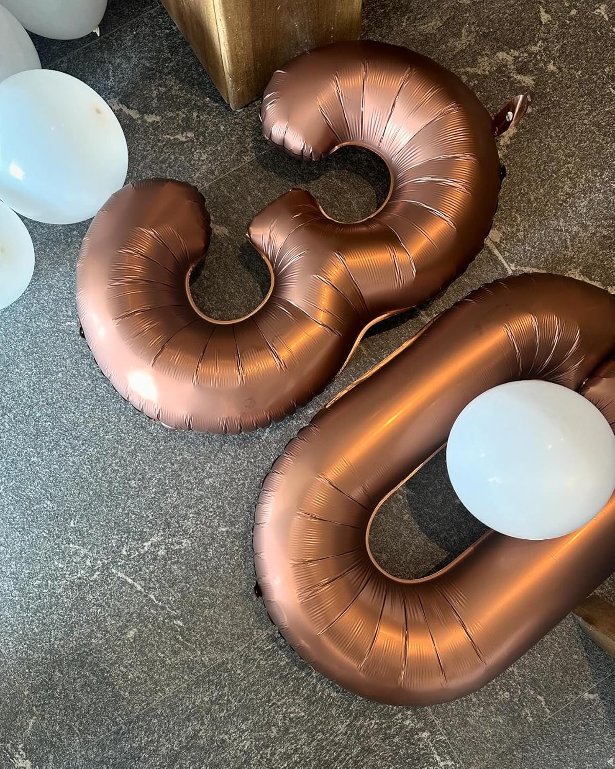 Number Balloons 40 Inch - Dark Brown 0 Balloon | Perfect for Birthday Party Decorations