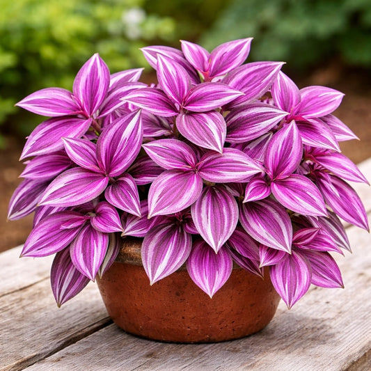 Pink Pony Club Wandering Jew Cuttings for Growing (2 Pack) – Vibrant Pink & Purple Variegated Houseplant – Easy to Grow Indoor Trailing Plant, Tradescantia (2Cuttings)