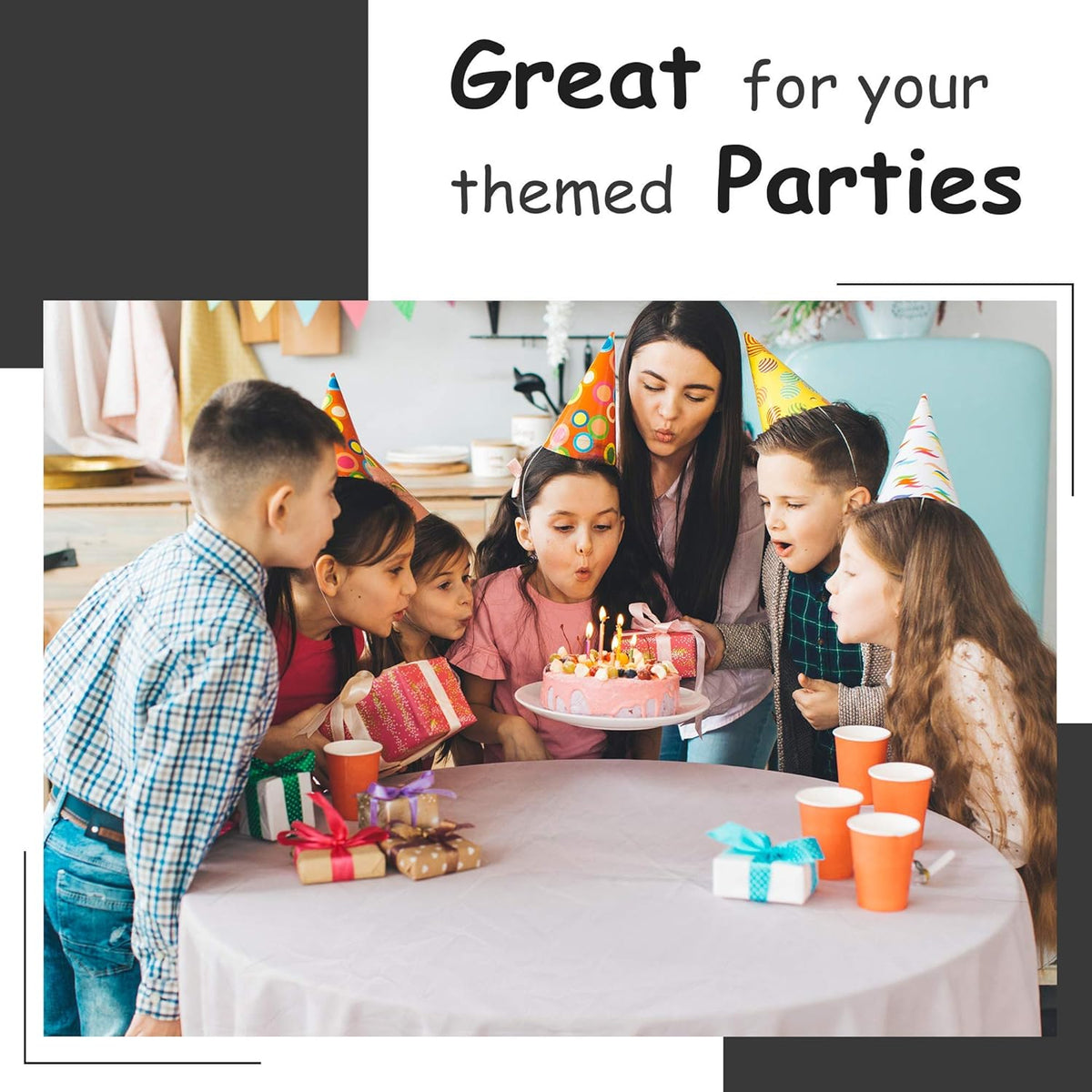 Premium White Plastic Tablecloth by [Brand Name] - 5 Pack Disposable Rectangle Cover | 108 x 54 in. for Parties & Weddings