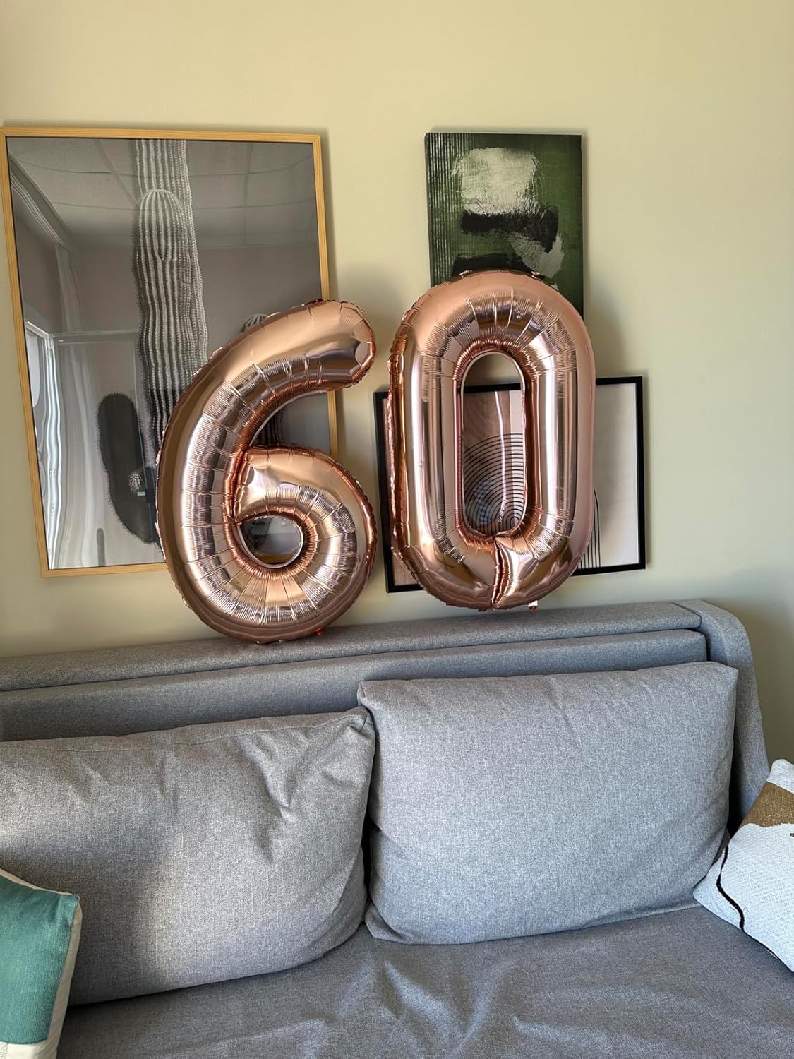 Numbers 26 Balloon - Rose Gold Digital Balloon for 26th Birthday Party | 40 Inch Decor for Engagements & Weddings
