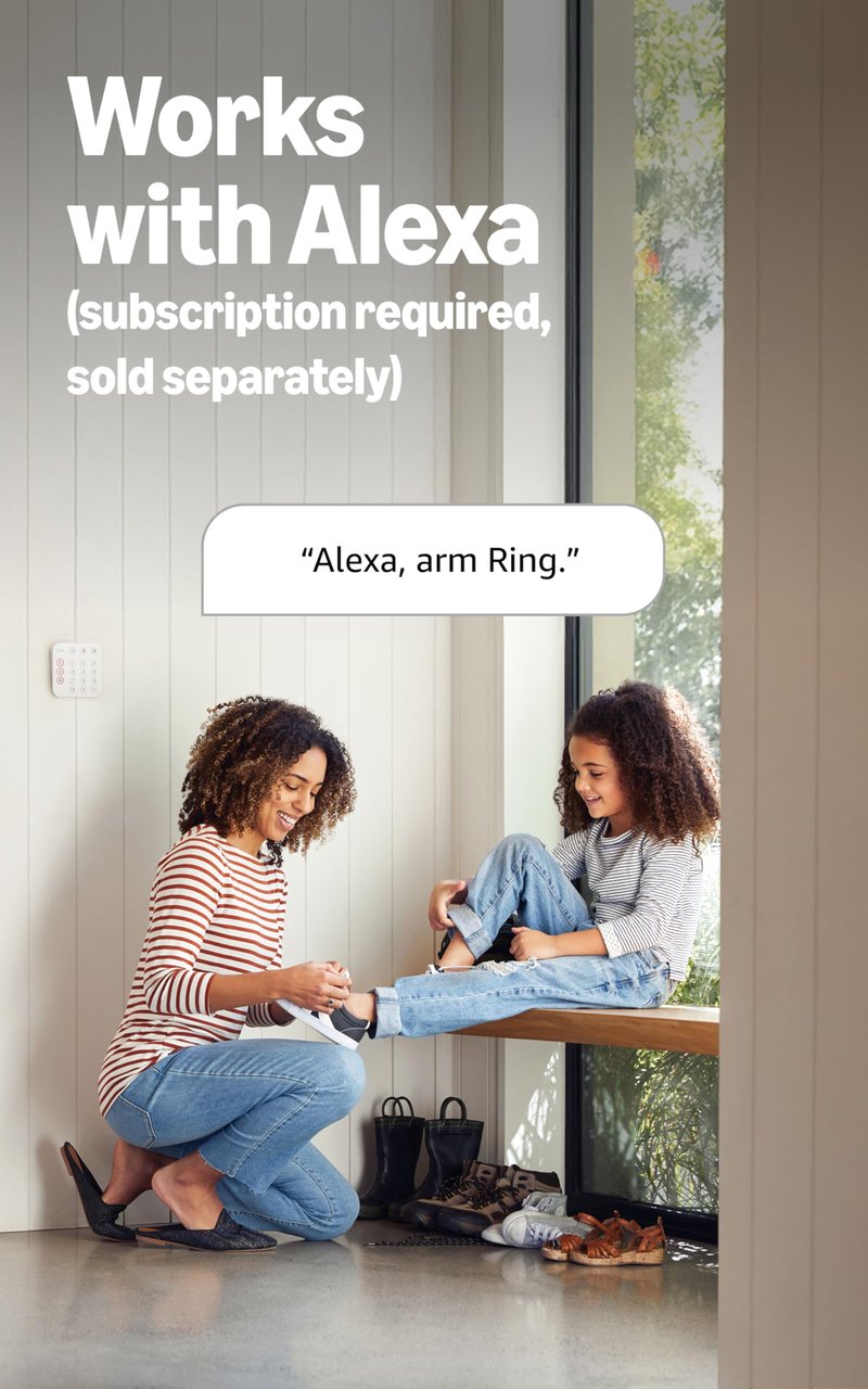 Ring Alarm 8-Piece Kit (newest model), Home or business security system with optional 24/7 professional monitoring