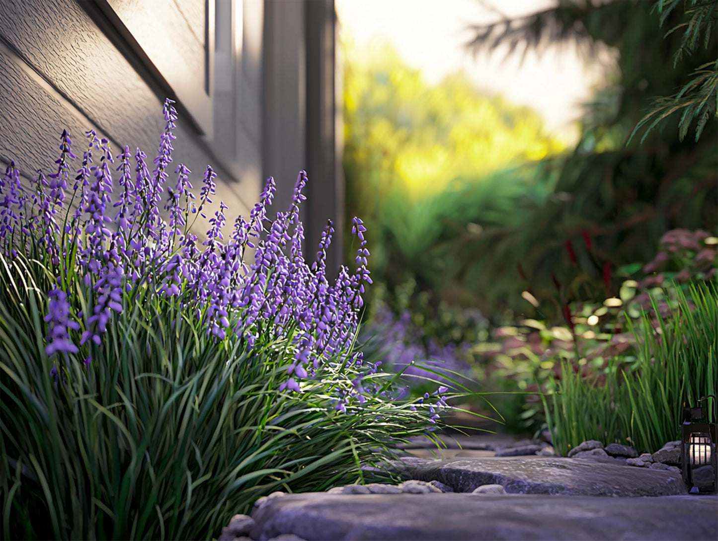 Big Blue Lilyturf | 40 Live Plants | Liriope muscari ‘Big Blue’ | Flowering Ground Cover for Landscaping | Low-Maintenance Ornamental Grass