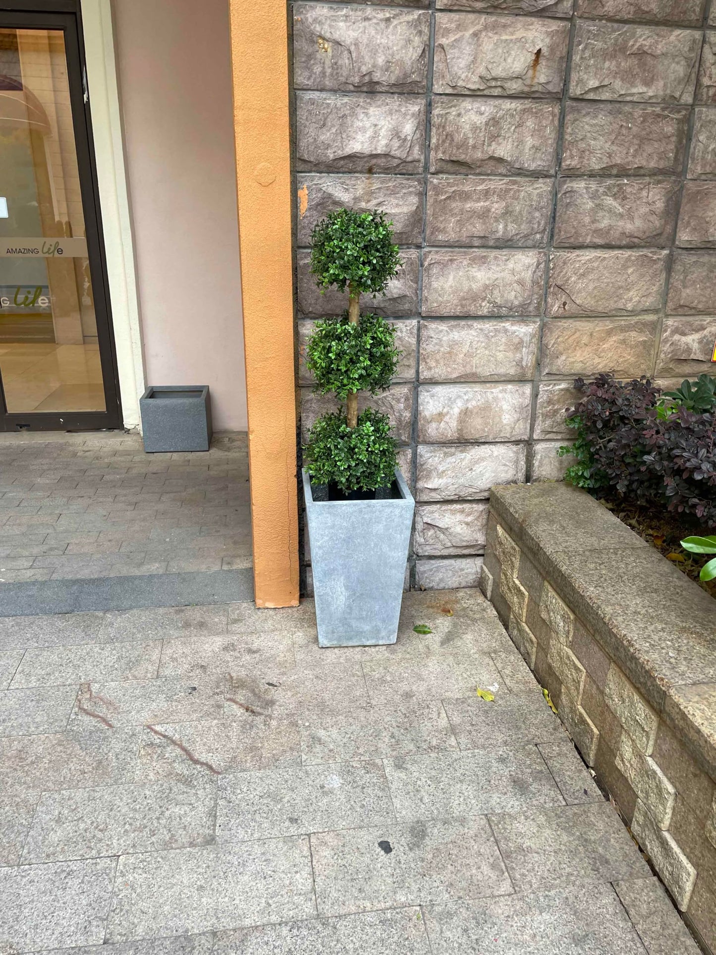 ALL SEASON GREEN 3ft Artificial Outdoor Boxwood Topiary Trees, UV Resistant, Indoor and Outdoor Fake Trees Patio Display Plants