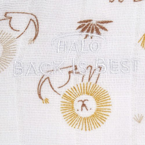 HALO 100% Cotton Sleepsack Swaddle - 3-Way Adjustable Wearable Blanket, TOG 1.5, Lions, Small (3-6 Months)