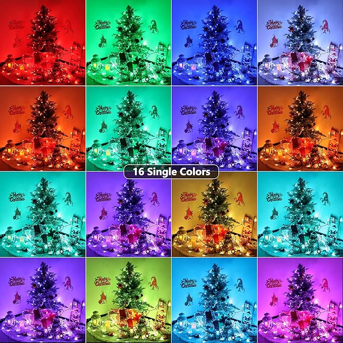 iShabao Easter Lights, 180ft 500 LED RGB Colorful Changing Pastel Light with Remote Timer, Wateproof Plug in Unconnectable Twinkle Fairy String Lights for Wreath Home Party Indoor Outdoor Easter Decor