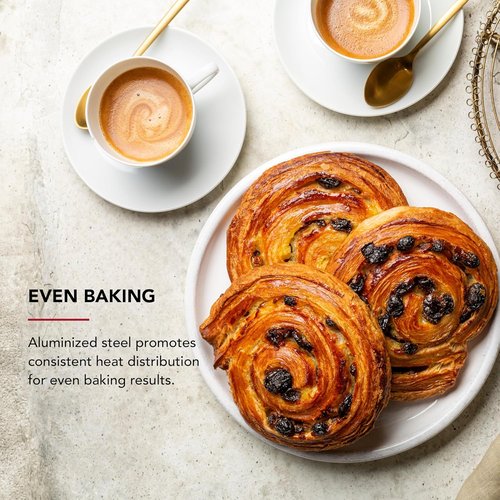 KitchenAid Nonstick Baking Sheet - 10x15in Aluminized Steel for Perfectly Baked Goods | Beetroot Color