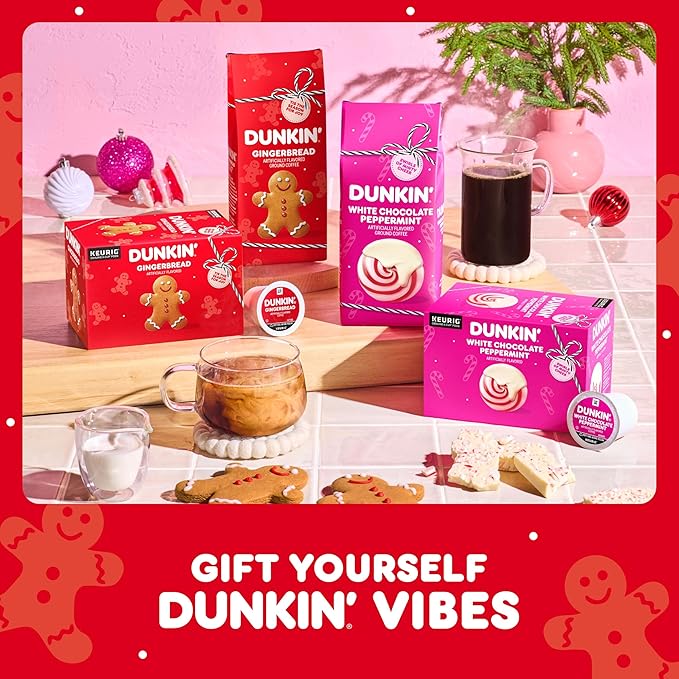Dunkin' Gingerbread Artificially Flavored Coffee, Ground Coffee, 11 oz Bag