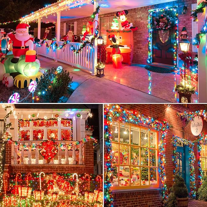 Hopolon Easter Mini String Lights,2PACK 50Count 13Feet Pastel Christmas Lights with White Wire, Incandescent String Lights for Indoor Outdoor Holiday Tree Party Xmas Home Decorations (Multicolor)