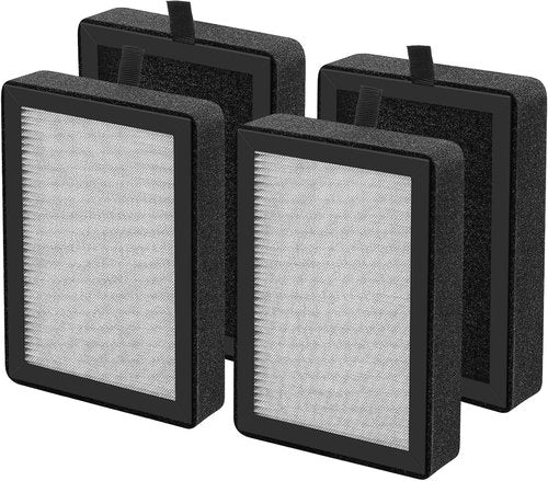 Levoit 4-Pack LV-H128 Replacement Filter - 3-in-1 Compatible Air Purifier Filter for LV-H128, PUURVSAS, ROVACS