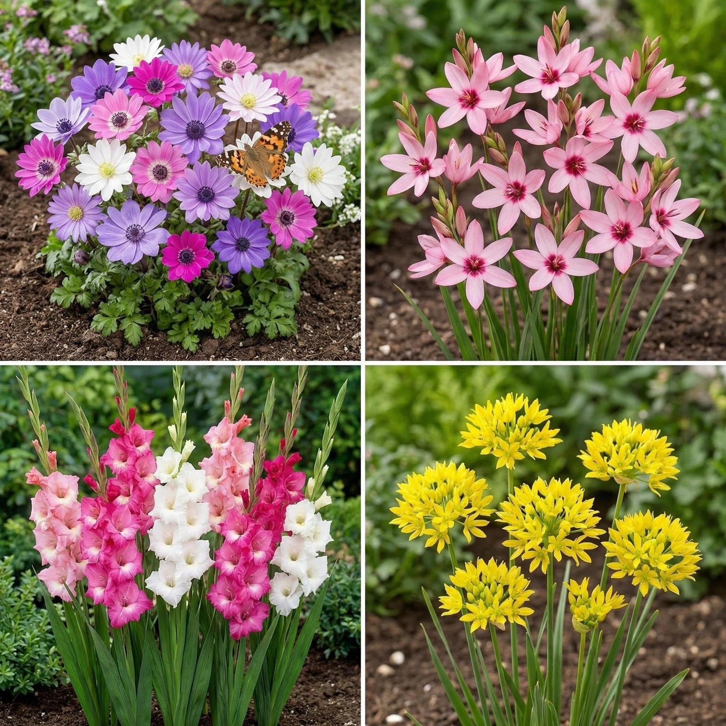 Amazing Deal-Complete Spring & Summer 100 Bulbs Blooming Bee & Butterfly Garden Collection-Beautiful Flowers that Attract Bees, Butterflies, Hummingbirds & Other Pollinators-Easy to Grow 1000's Sold