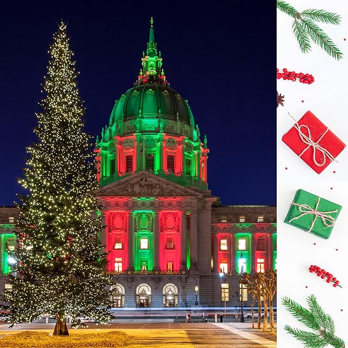 ALIDE Red Green E12 LED Candle Light Bulb4W, 40Watt Equivalent, E12 Small Base C7 T6 Red Green LED Bulbs for Christmas Holiday Festival Party Decoration Chandelier Candelabra Bulbs,4Pack Mix