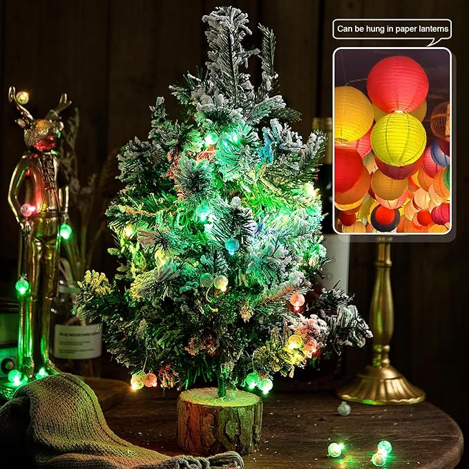 200pcs Balloon Lights with Hooks, Long Standby Time Mini Ball Light, LED Multicolor Flash Ball Lamp for Paper Lantern Balloon Party Wedding, Birthday Festival Christmas Decorative Lights