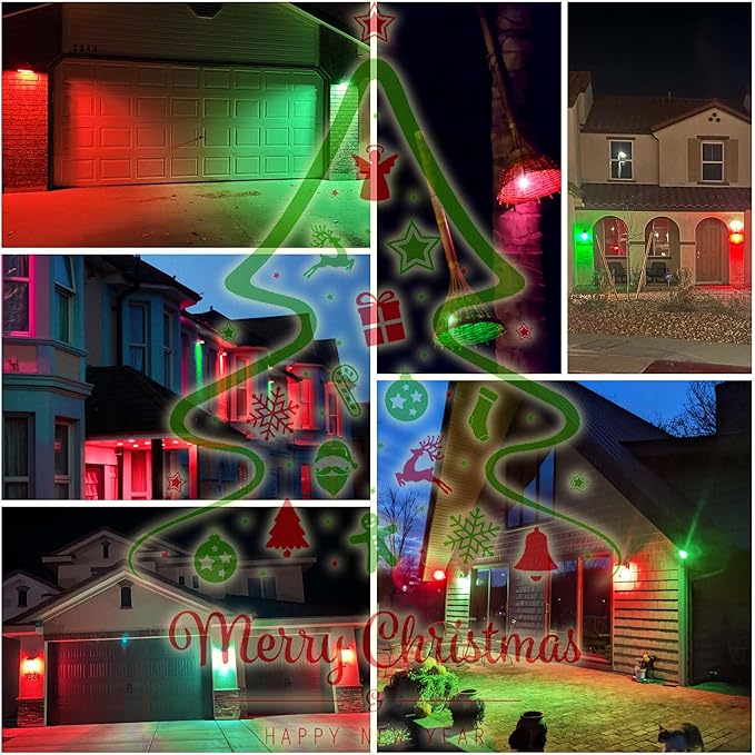 ALIDE Red Green E12 LED Candle Light Bulb4W, 40Watt Equivalent, E12 Small Base C7 T6 Red Green LED Bulbs for Christmas Holiday Festival Party Decoration Chandelier Candelabra Bulbs,4Pack Mix