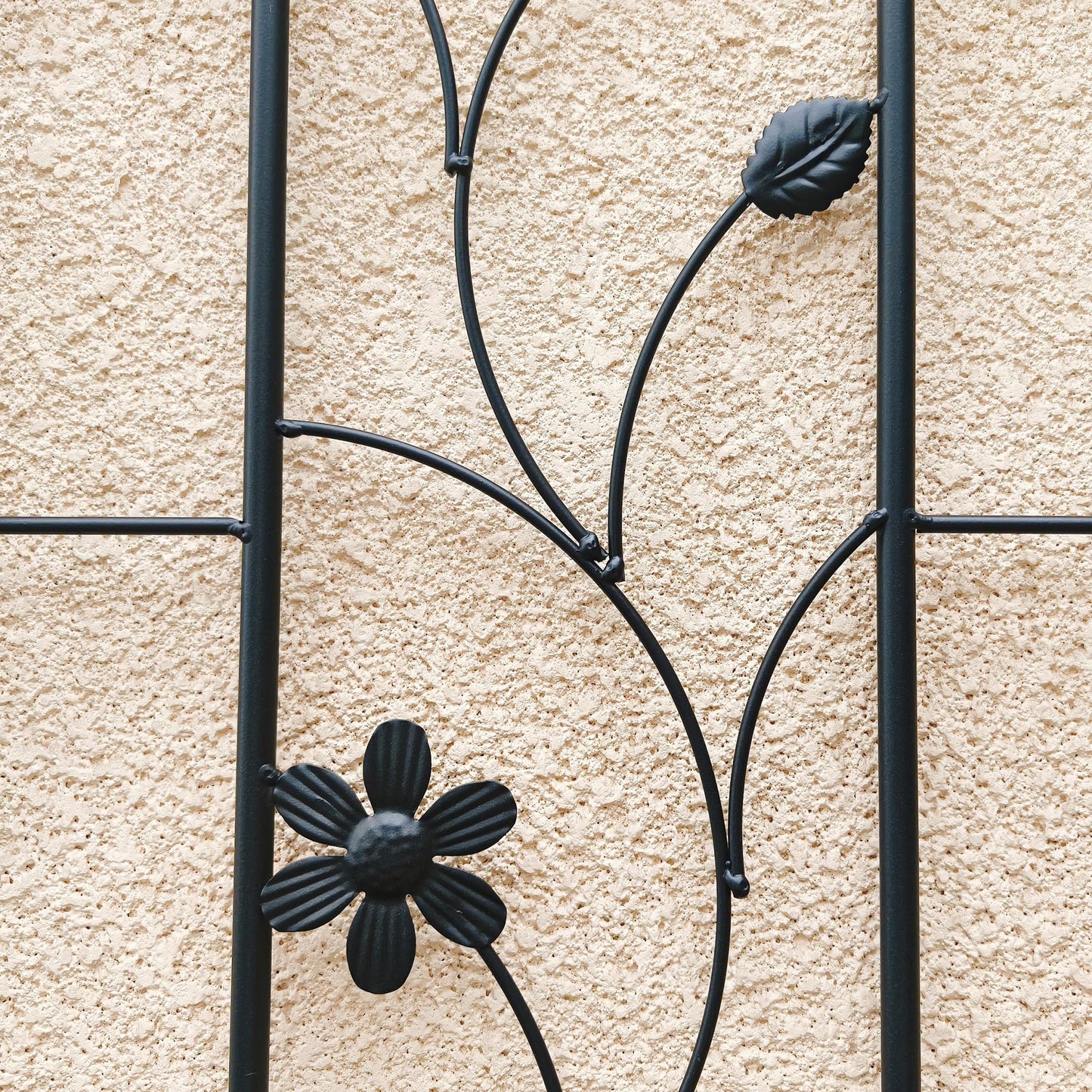 2 Pack Metal Garden Trellis 86.7" x 19.7", Rustproof Plant Support for Climbing Plants, Outdoor Flower Support for Vines Roses Vegetables, Easy Assembly, Black