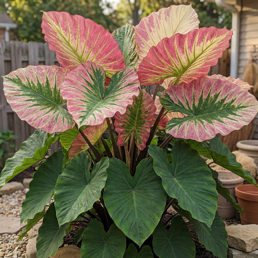 40 Colocasia Seeds, Tropical Elephant Ear Plants for Lush Green Foliage, Easy-to-Grow Ornamental for Indoor Pots & Outdoor Gardens, Bold Foliage for Landscaping & Decorative Planting