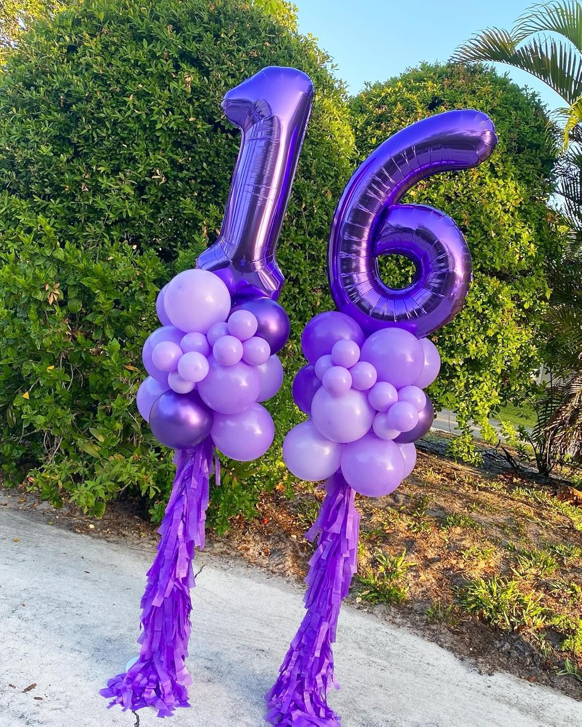 Purple Number 18 Balloon - 40 Inch Giant Foil Balloon for 18th Birthday Party Decorations