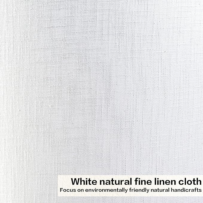 Small Drum White Texture Lampshades Replacemnt for Table Lamps Pendant Light-10"Top × 10" Bottom × 10" High(Spider),Required Assembly-Modern Table Lamps for Bedrooms/Lights for Room-By GO&SO