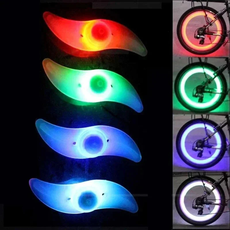 Bike Wheel Spoke Light Tire Lights 3 Modes LED Waterproof Bike Safety Warning Easy To Install Bicycle Accessories