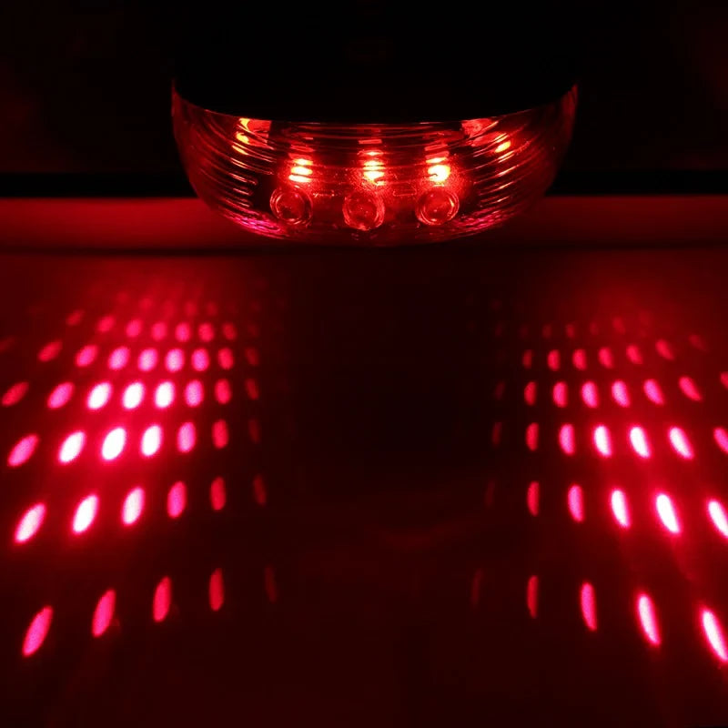 Bicycle Bike LED Lights  2 Lasers 5 LED Waterproof Cycling Taillight Safety Warning Taillight MTB Bike Rear Tail Lights