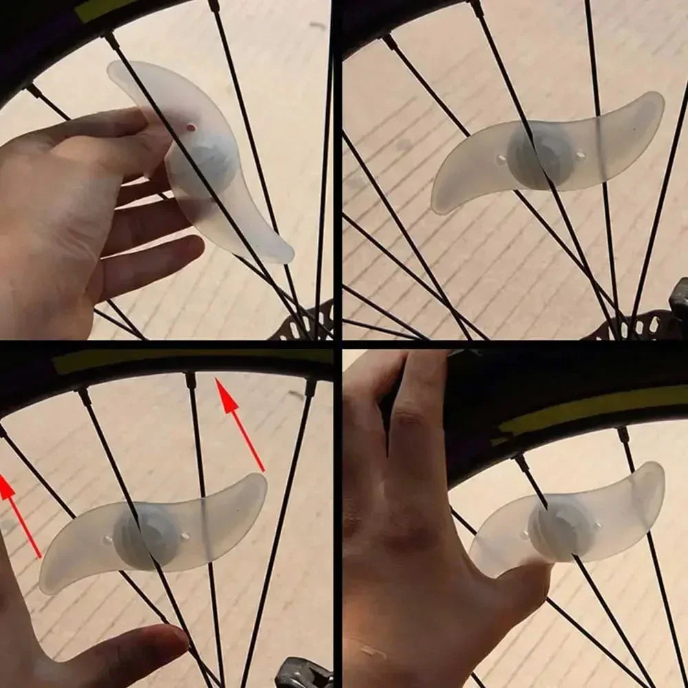 Bike Wheel Spoke Light Tire Lights 3 Modes LED Waterproof Bike Safety Warning Easy To Install Bicycle Accessories